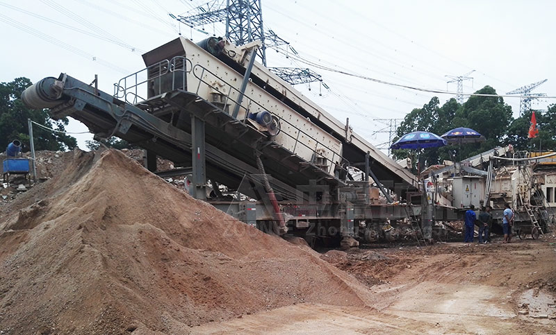 陜西建筑垃圾處理現場(chǎng)