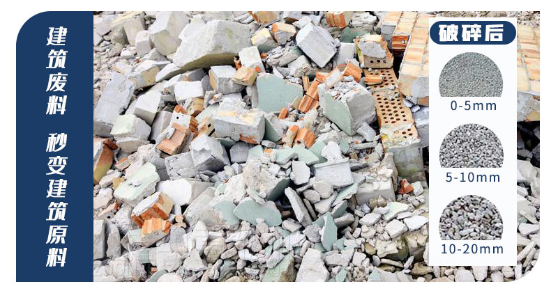 建筑垃圾破碎物料