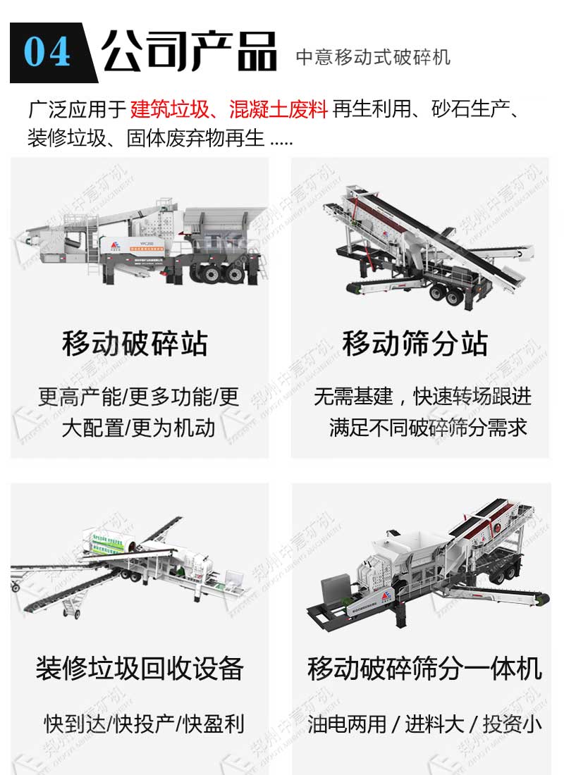 移動(dòng)式建筑垃圾破碎機